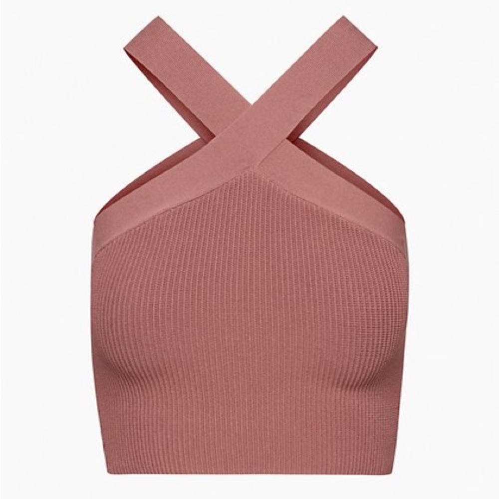 Aritizia Sculpt Knit Criss Cross Tank